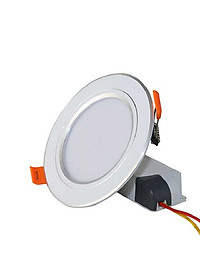 Đèn âm trần Downlight Đổi màu Viền Bạc D AT10L ĐM 110 9W 
