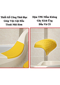 Chậu Gội Đầu Tại Giường Kèm Chân KUNBE Tặng Lược Massage Và Cốc Gội Đầu