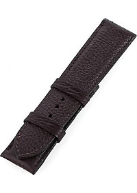 Dây đồng hồ nam nữ Huy Hoàng da bò size lớn màu nâu đen HT8140
