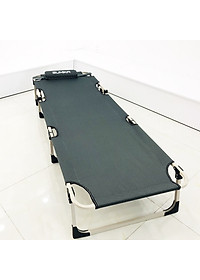 Giường xếp gọn thư giãn văn phòng SUMIKA 183 – Khung thép, vải lưới Oxford, tải trọng 450kg