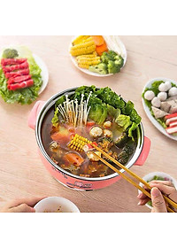 Nồi Lẩu Điện Mini 26cm Bếp Ăn Lẩu Đa Năng Dành Cho Gia Đình Phù Hợp Với 2-3 Người - Hàng Nhập Khẩu