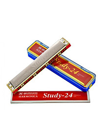 Kèn Harmonica Tremolo Suzuki Study 24 Lỗ (Key C 24 Holes) kèm Kèn Kazoo DreamMaker