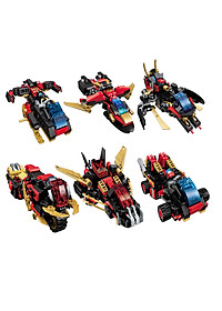 đồ chơi lắp ráp  xếp hính Robot Biến Hình 6 trong 1 với hơn 900 chi tiết Bằng nhựa ABS an toàn 