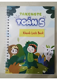 Sách - takenote toán + tiếng việt + tiếng anh lớp 5