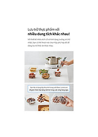 Hộp bảo quản thủy tinh LocknLock BLANC - Hộp vuông