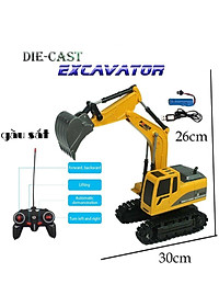 Đồ chơi máy xúc điều khiển 5 kênh mô phỏng như xe thật