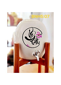 Bình nước sứ Bát Tràng 05 Lít