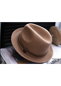 Mũ Phớt Nam Lông Cừu Cao Cấp, Nón Fedora Phong Cách Cổ Điển MP049