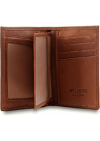 Ví nam Huy Hoàng da bò sọc ngang kiểu đứng nhiều màu HT2138-39-40