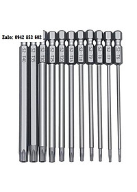 Bộ Mũi Lục Giác Hoa Thị Bắn Vít Chuôi Lục Giác  thép hợp kim S2 - Đầy Đủ Các Cỡ ( 50mm - 150mm )