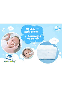Combo thùng mini 5 hộp khăn vải khô đa năng cho bé Oma Baby ( 1 Hộp/ 80 miếng)