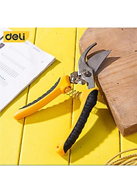 Kéo Cắt Tỉa Cành Cây Deli Chính Hãng 210mm - Lưỡi Thép Sắc Bén, Siêu Bền, Tay Cầm Đệm Cao Su An Toàn, Chắc Chắn - DL2789