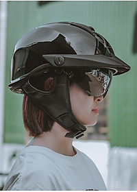 Mũ Bảo Hiểm Nửa Đầu Có Kính Âm LS2 OF590 Rebellion - GARA20