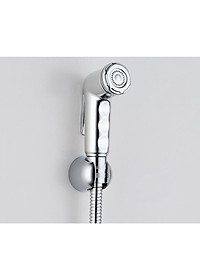 Tay xịt vệ sinh tăng áp cao, chất liệu nhựa ABS mạ Chrome Eurolife EL-H-X12 (Trắng bạc)
