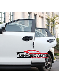 Bộ ốp hõm cửa và tay nắm cacbon dành cho  CX5 - Mẫu cánh én