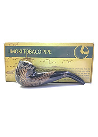 Tẩu Thuốc Limoki Chạm Rồng Á Đông Đen Cao Cấp – Mã TTLCC-06