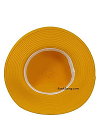 Nón bo nữ rộng vành 8cm có gắn nơ hoa dơn giản, vòng đầu 57cm, may kiểu xoắn độc đáo, thời trang - Hạnh Dương