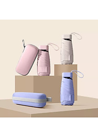 Ô dù gấp gọn UPF 50 kích thước nhỏ gọn 14cm thời trang hàn quốc, chống tia UV cực kì tốt - Hàng Chính Hãng MINIIN