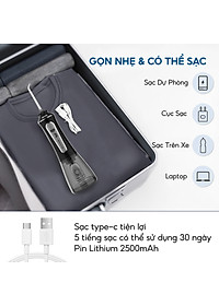 Tăm nước cầm tay h2ofloss hfp11, phiên bản mới nhất với dây sạc usb Type C và tăng cường khả năng chống nước