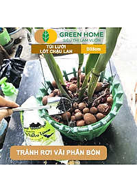 Bộ 10 Lưới Lót Chậu Lan GreenHome, D35cm, Lót Đáy Chậu, Ngăn Rơi Vãi Giá Thể, Phân Bón, Độ Bền Cao, Dễ Sử Dụng