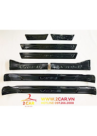 Ốp Bậc Cửa, nẹp bước chân Xe Toyota Vios 2014-2017, 2019- 2022, chất liệu Titan