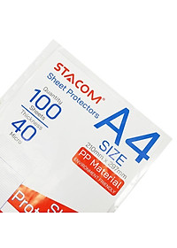 Bộ 100 Bìa Lá A4 11 Lỗ - Stacom D3040
