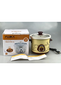 Nồi nấu chậm, nồi kho cá nấu cháo Fujika 1.5L/2.5L(chọn phân loại), công suất 140W-240W, màu ngẫu nhiên-hàng chính hãng