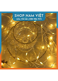 [Năng Lượng Mặt Trời] Dây Led Hạt Gạo Đời Mới Chống Nước, Quấn Cây, Chịu Mưa Nắng Kèm Remote