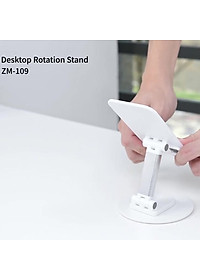 Giá đỡ kệ đỡ cho điện thoại xoay 360 độ hiệu WIWU Destop Rolation Stand ZM-109 - thay đổi chiều cao, xoay mọi góc độ, gấp gọn gàng khi không sử dụng - Hàng nhập khẩu