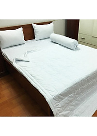 Mền chần gòn Cotton Cao cấp A (1m6 x 2m) - Chất liệu 100% Cotton thấm hút tốt, đường may tỉ mỉ - Màu trắng