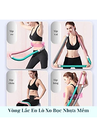 Vòng Lắc Eo Lò Xo Thép Bọc Nhựa Mềm – Giảm Mỡ Bụng, Eo Thon Nhanh, An Toàn Tại Nhà - HÀNG CHÍNH HÃNG MINIIN