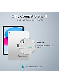 Ốp Lưng dành cho iPad Gen 10 / iPad Gen 11 2025 ESR Classic Hybrid Case - Hàng Chính Hãng