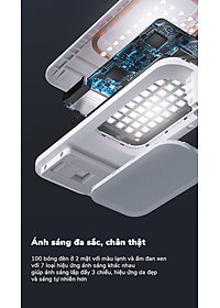 Gậy livestream thông minh kèm đèn DOXG-V6 - Điều chỉnh chiều cao lên đến 1.3m - Góc quay 360 độ - Gấp gọn dễ dàng - Sử dụng pin sạc dung lượng cao - Ánh sáng 3 màu, 7 chế độ - Kèm remote bluetooth chụp hình, quay phim từ xa