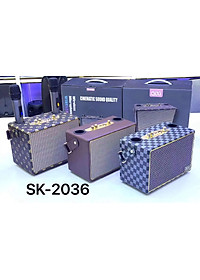 Loa Bluetooth Karaoke  QIXI SK-2036 , Tặng Kèm 2 Micro Không Dây Cao Cấp , Hát Karaoke Nghe Nhạc Bass mạnh -Hàng Chính Hãng