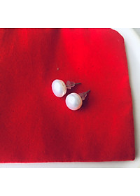 Combo Hoa Tai Ngọc Trai Thiên nhiên, kèm bản PHOTOCOPY giấy KIỂM ĐỊNH SJC và Túi Nhung.