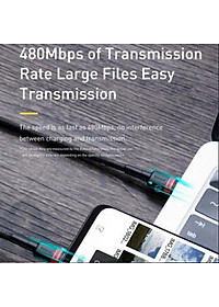 Cáp Sạc Nhanh Cafule 100W Dài 2M, Quick Charge 3.0 Kết Nối Type-C To Type-C Cho Điện Thoại Hàng Chính Hãng Baseus