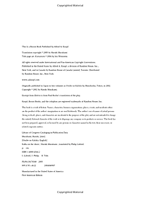 Sách Kafka on the Shore (Mass Market Paperback)