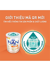 Sữa bột NAN INFINIPRO A2 2 với công thức đầu tiên kết hợp giữa đạm quý A2 & 6HMO & Dual Probiotics nhập khẩu Thụy Sĩ - Hộp 400g cho bé 12 - 24 tháng
