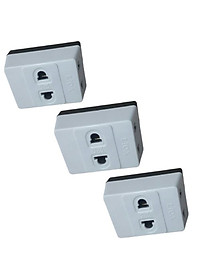 COMBO 3 ổ cắm nối chia 3 chân tròn LIOA  ON3NC5 cao cấp 