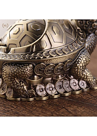 GẠT TÀN LONG QUY | GẠT TÀN RÙA | Gạt tàn rồng thân rùa Cát tường - Đại Phúc - Lộc Thọ