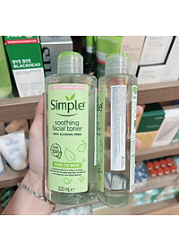 Combo dưỡng da dịu nhẹ, sạch sâu Simple (Tẩy trang + Sữa rửa mặt + Toner + Sữa dưỡng)