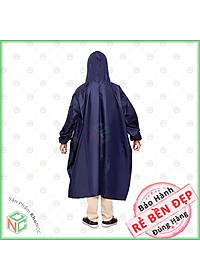 Áo Mưa BIT Kín Hông (BÍT Không Xẻ Tà) KhoNCC - Hàng Chính Hãng - Vải Dù Loại Tốt Khổ Lớn Chống Thấm - Che Cả Balo Đeo Sau – KQL-AMBIT-XD (Nhiều Màu)