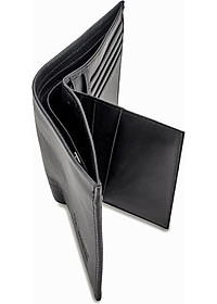 Ví nam Huy Hoàng da bò sọc ngang kiểu đứng nhiều màu HT2138-39-40