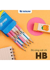 Hộp 10 Bút chì gỗ Thiên Long Điểm 10 TP-GP05 - Độ cứng HB - Viết êm, ngòi mềm hạn chế gãy