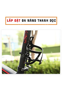 Pad gắn giá đỡ bình nước xe đạp chất liệu Nhôm lắp đặt ngang dọc cho đường kính 19-44mm - Mai Lee