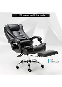 Ghế xoay văn phòng nâng hạ độ cao, có chức năng matxa, có gác chân, da PU cao cấp - Bảo Hành 2 Năm