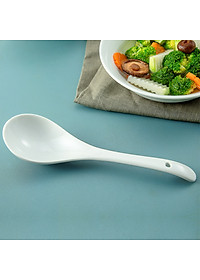 Combo 2 chiếc muôi múc canh cán cong sứ Long Phương