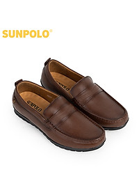 Giày lười nam da bò SUNPOLO CS5077- 2 Phiên bản màu