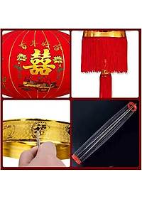  Đèn Lồng Vải Nhung Treo Tết Lễ Hội Size 60cm 80cm 100cm