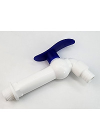 Bộ 3 vòi hồ tay xanh nhựa PP, thân dài, ren 21-27mm Eurolife EL-VHX2127-D (Trắng xanh) (3 cái)